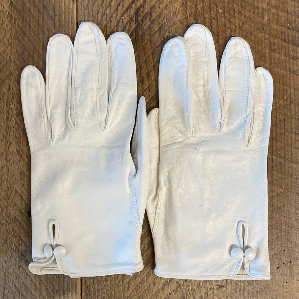 womens vintage fine leather deiving gloves